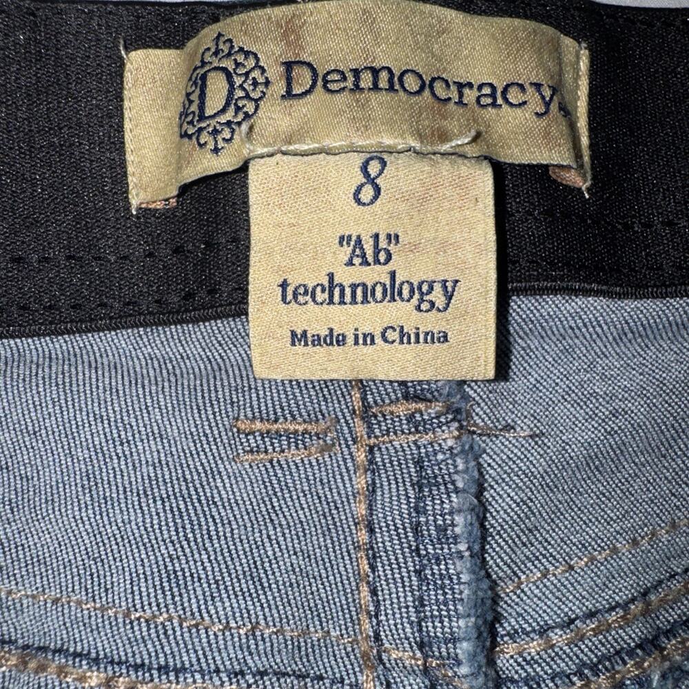 Democracy Women’s Jeans Ab Technology Skinny Size 8 Blue Stretch Denim - Picture 3 of 4
